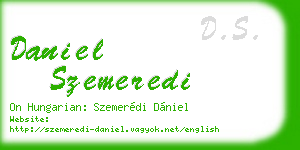 daniel szemeredi business card